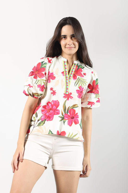 SUMMER BLOOM RAYA TOP