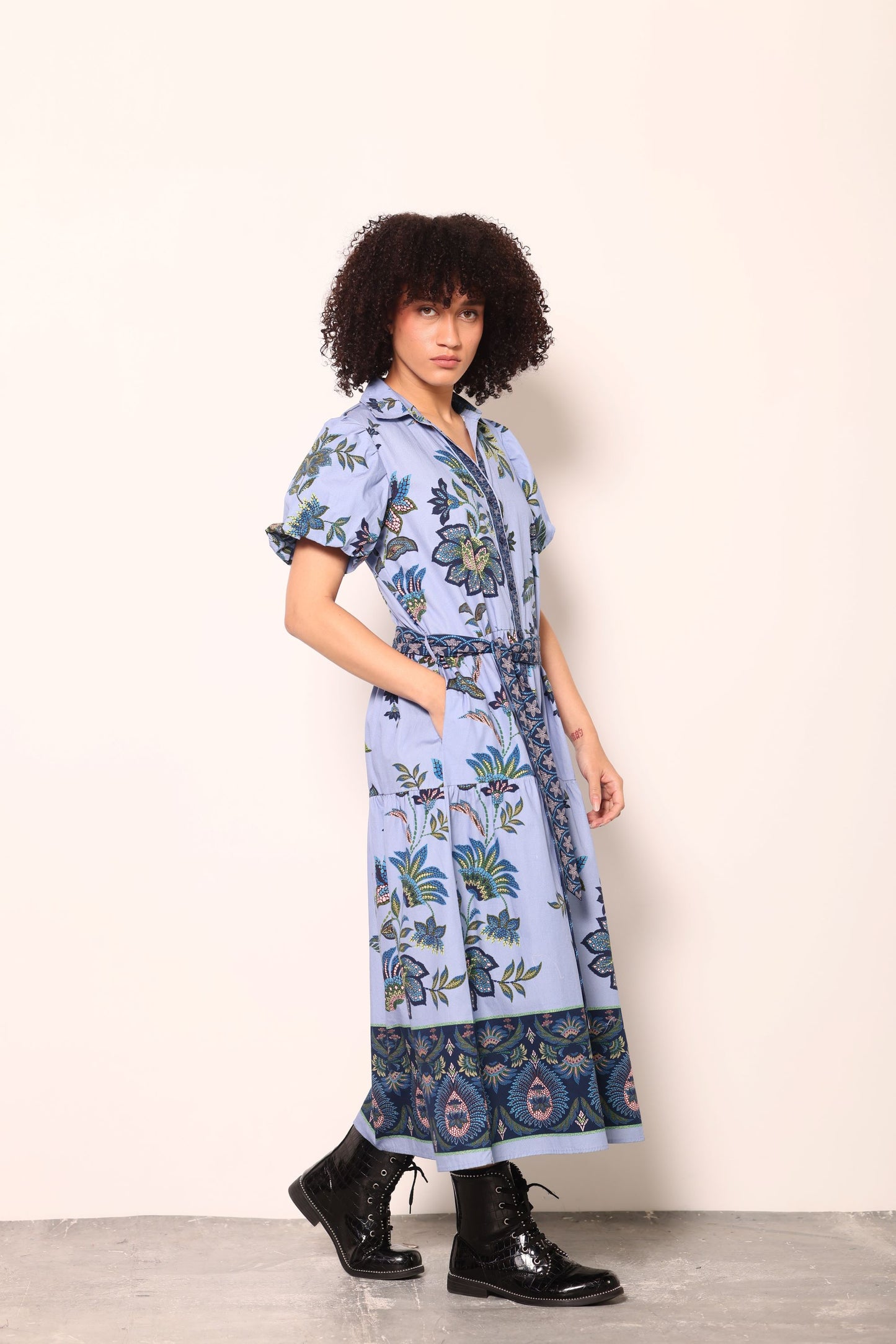 PERIWINKLE MOSAIC DELLA DRESS