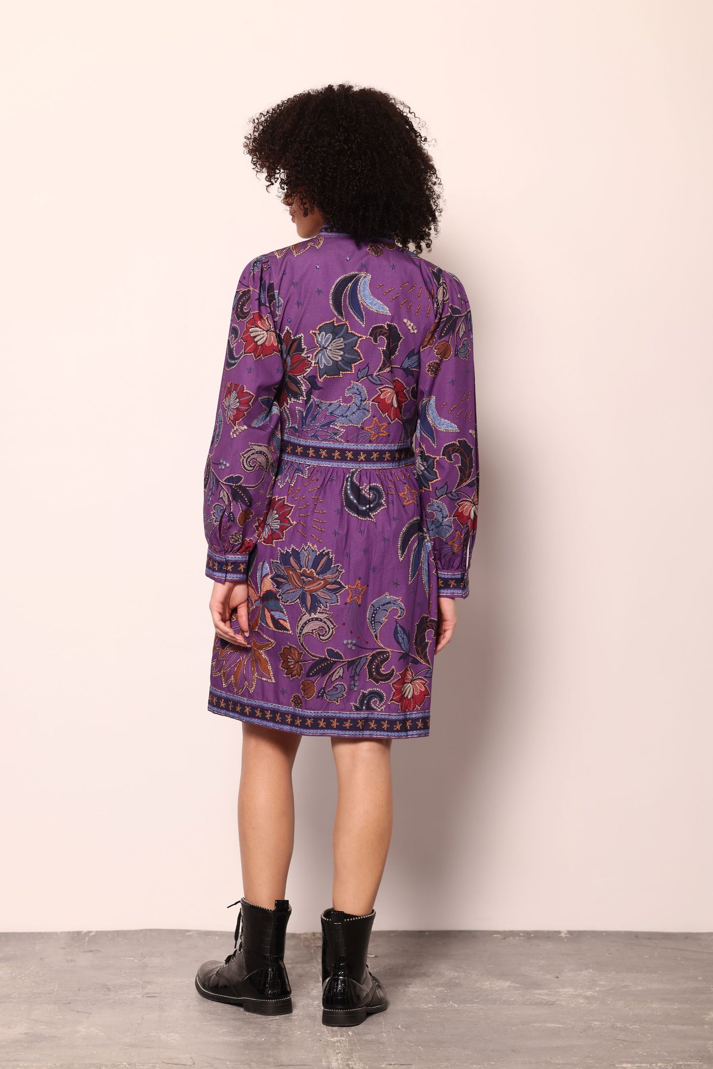 PURPLE SPARKLE CARA DRESS