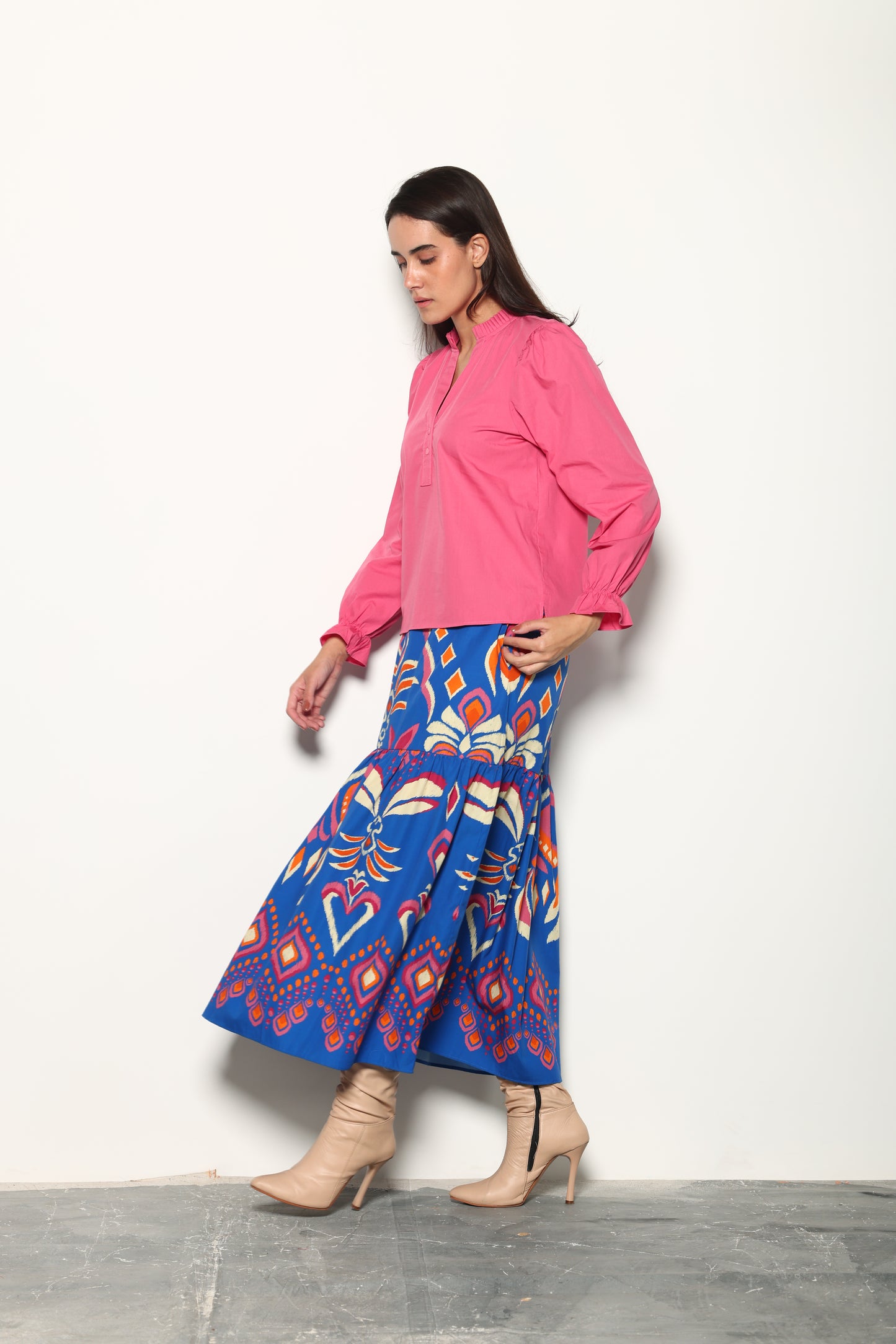 COBALT IKAT ADA SKIRT
