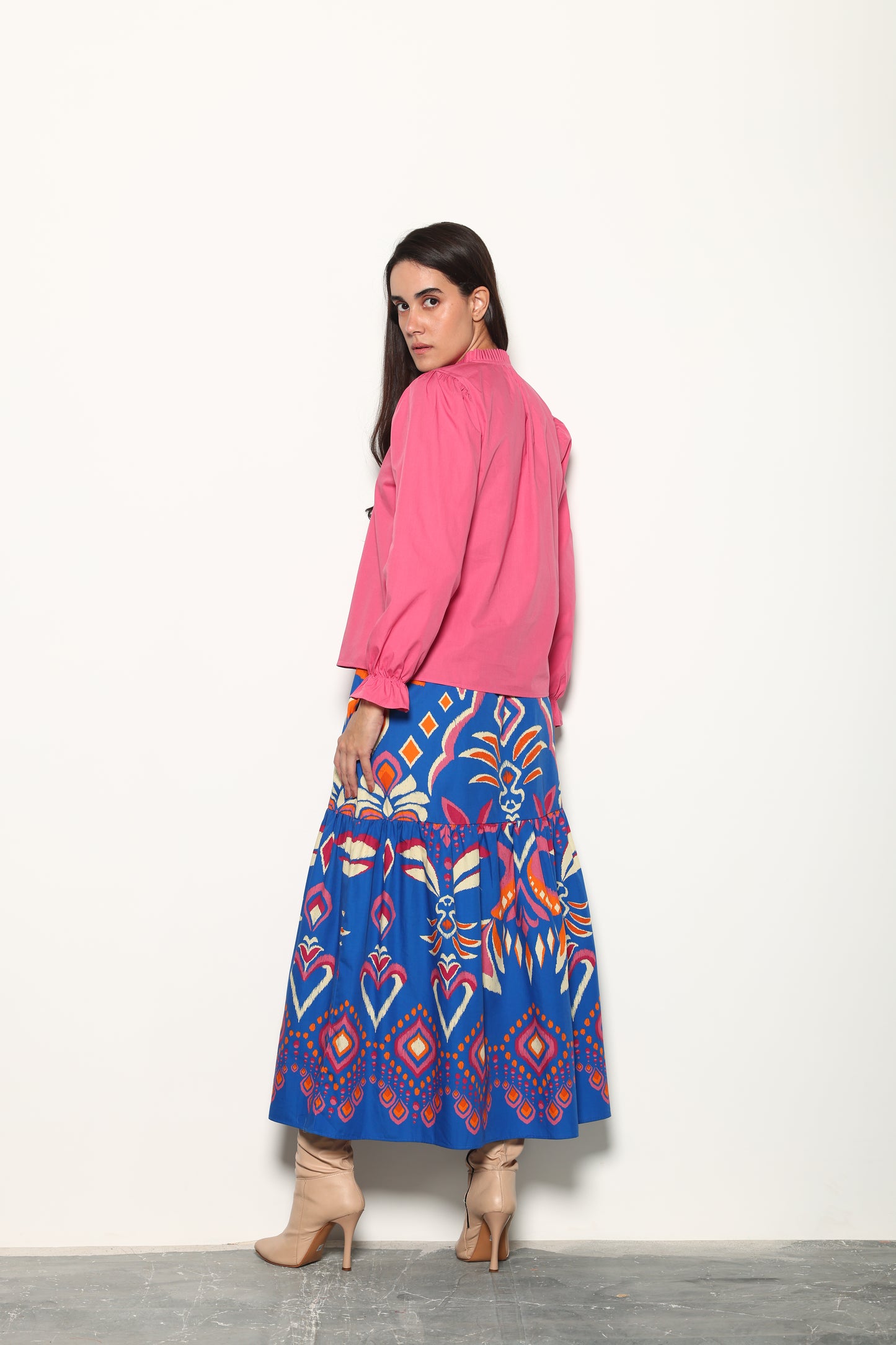 COBALT IKAT ADA SKIRT