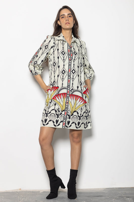 ARROW MOTIFS AVA DRESS