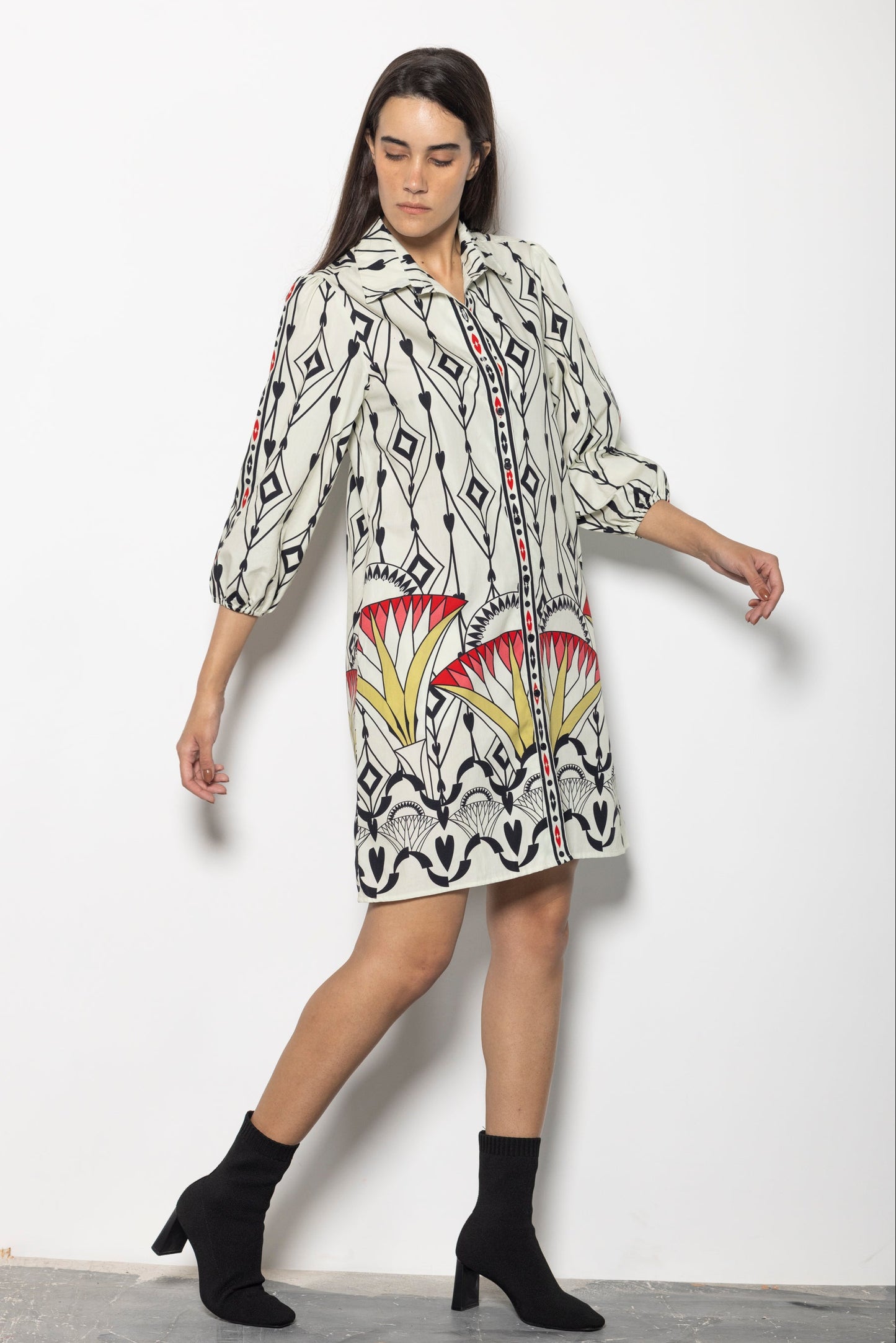 ARROW MOTIFS AVA DRESS