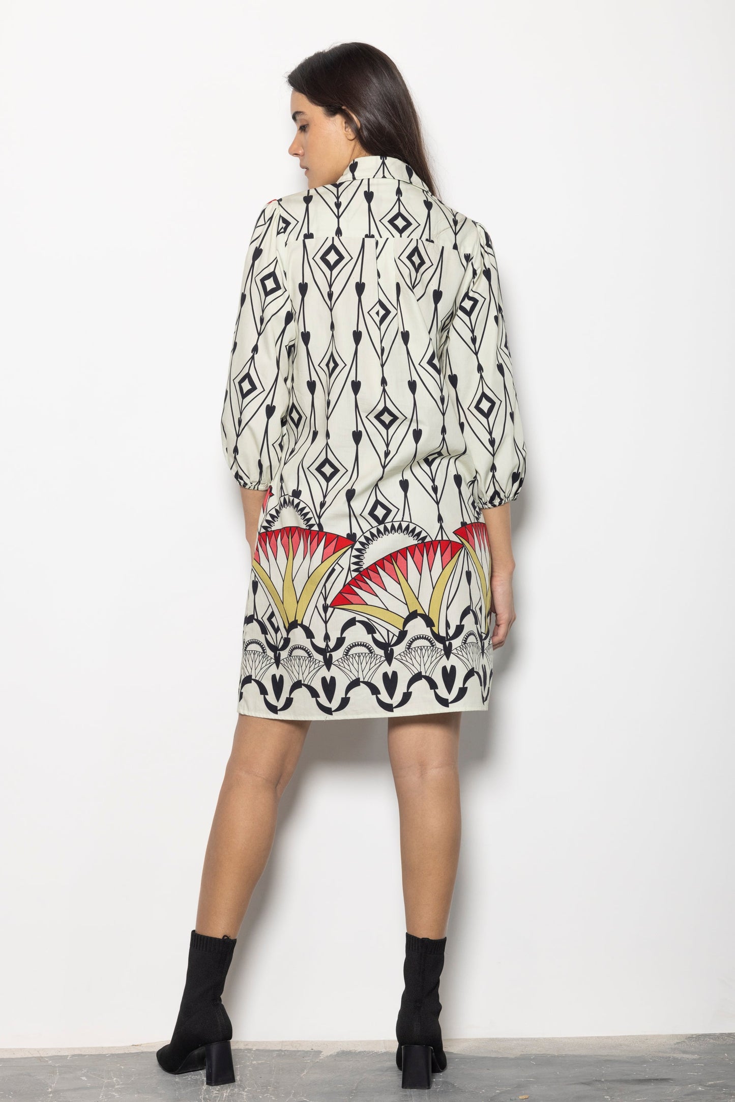 ARROW MOTIFS AVA DRESS