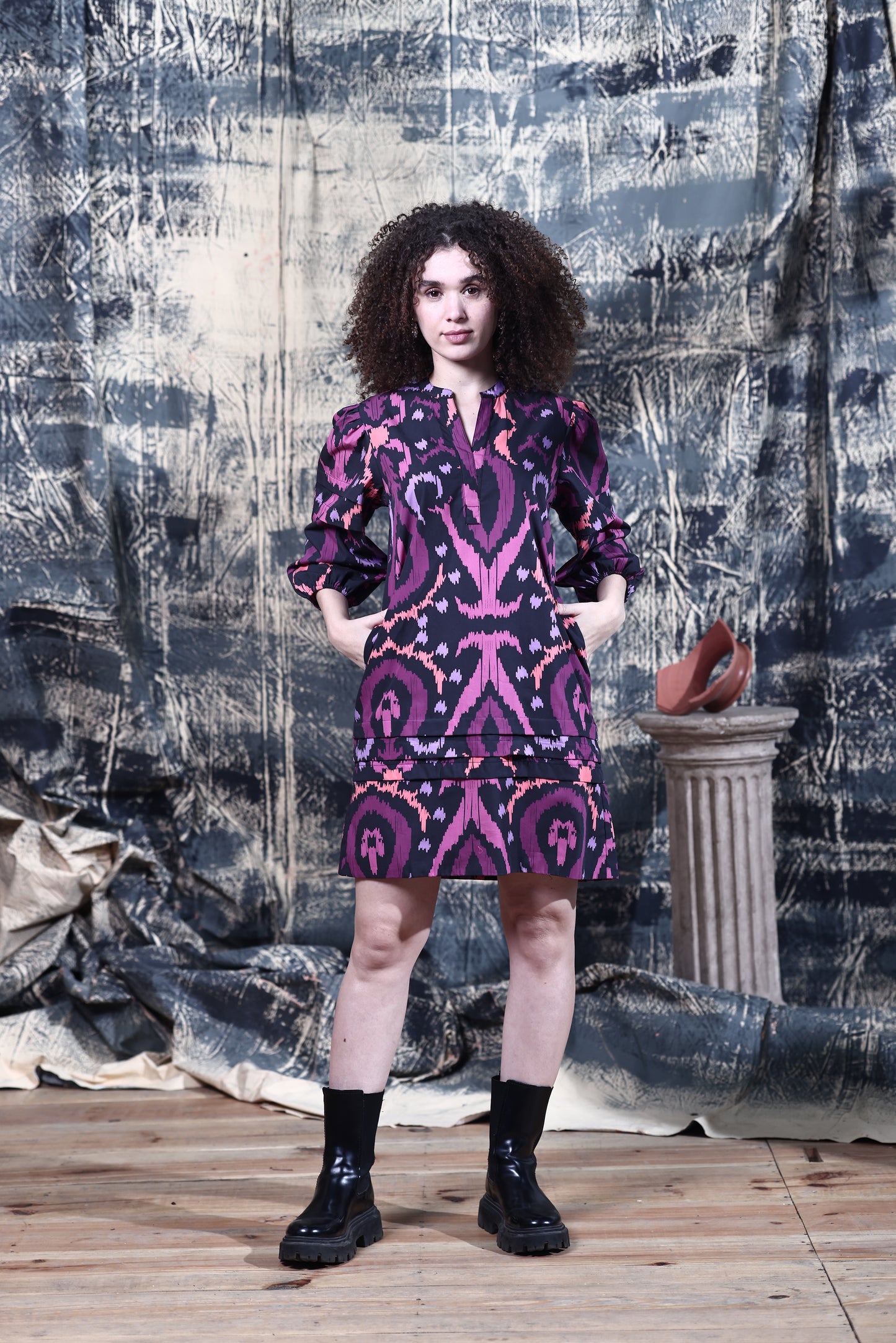 ARABIAN IKAT FREYA DRESS