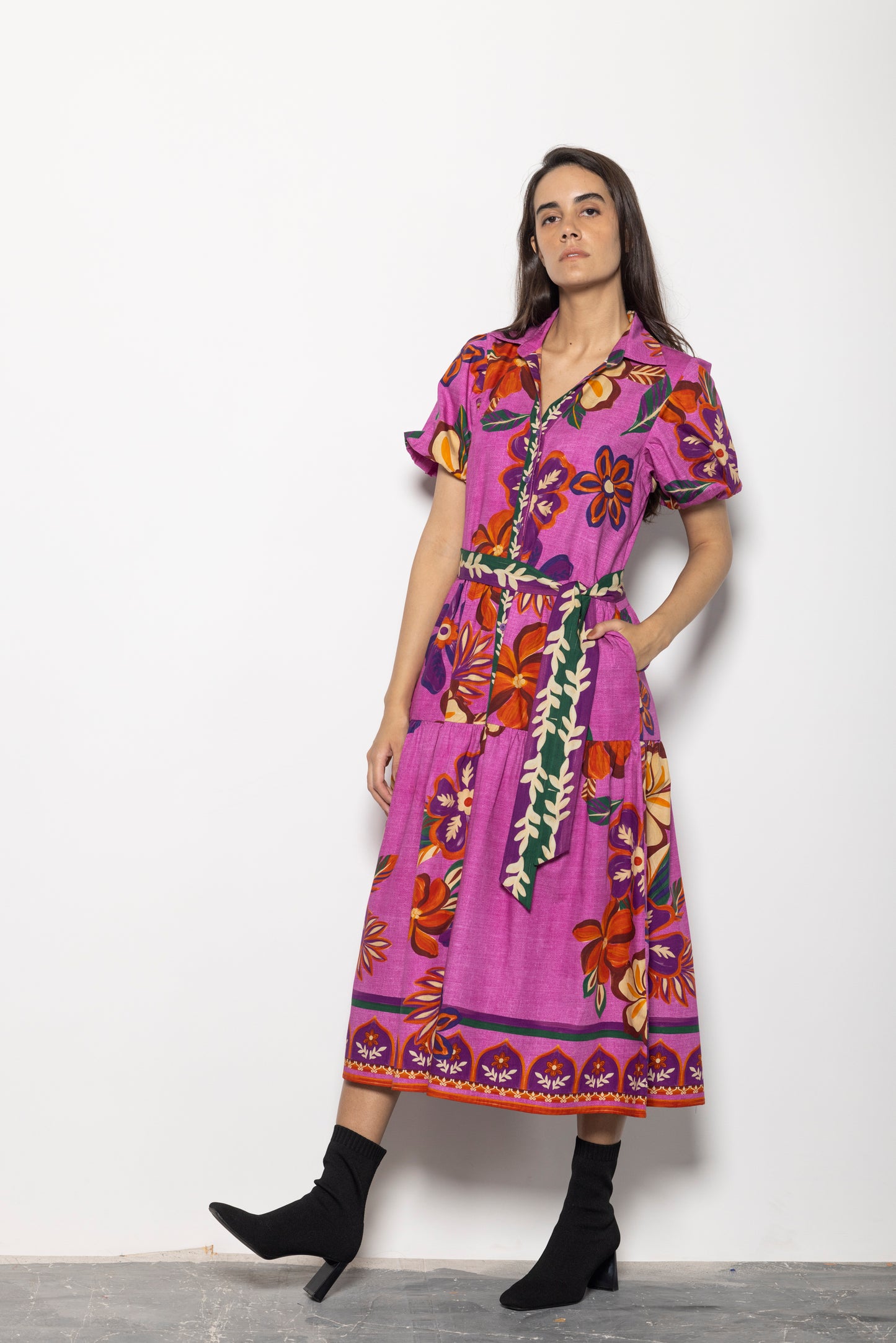 MAUVE BLOSSOMS DELLA DRESS