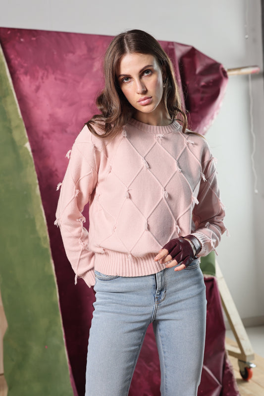 DUSTY ROSE ASHLEY SWEATER