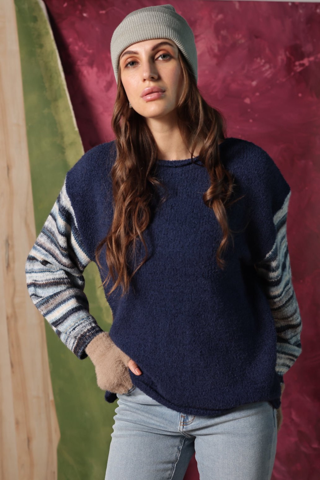 MIDNIGHT BLUE JORDAN SWEATER