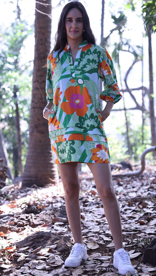FLORAL POPS FREYA Dress