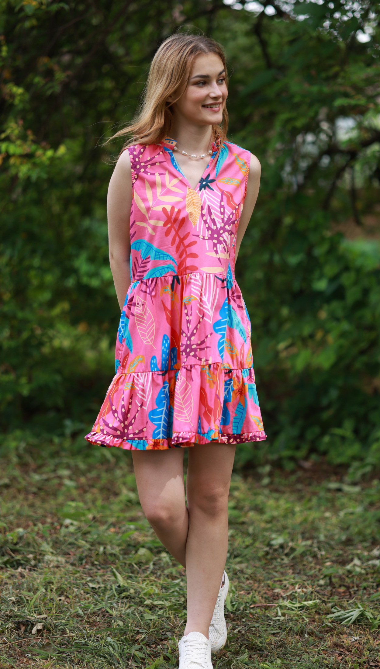 PINK PALMS KYRA Dress