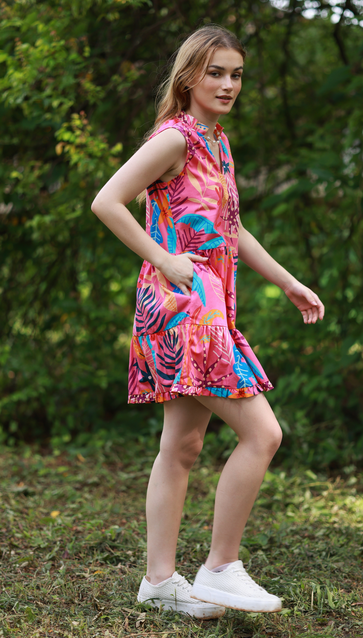 PINK PALMS KYRA Dress
