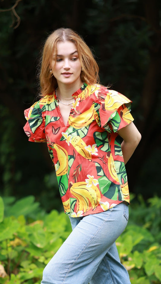 RED BANANAS WREN Top